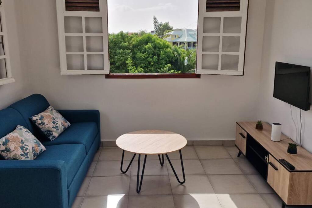 Joli T2 En Bas De Villa Vue Jardin Et Mer Vieux-Habitants Buitenkant foto